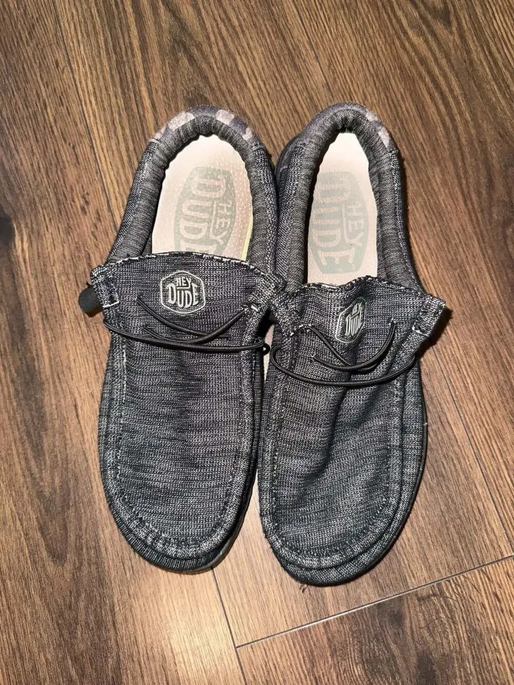 Hey Dude Men's Wally Stretch Midnight Bunker Slip-On Shoes Size 11